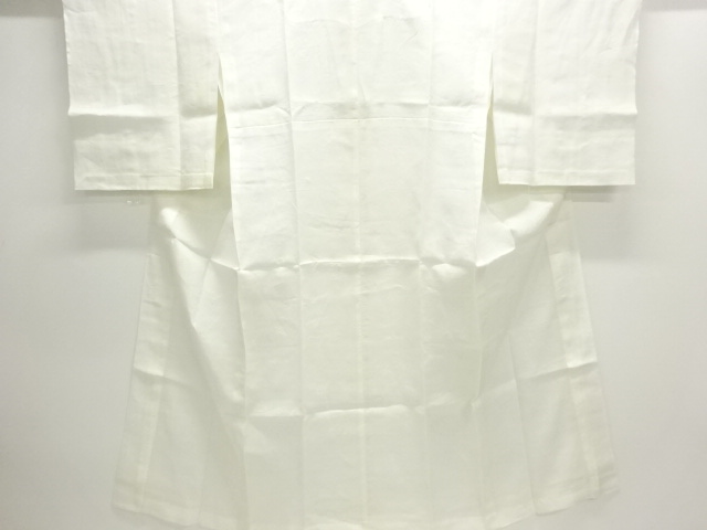 アンティーク　本麻すかし織芝草に菊模様長襦袢